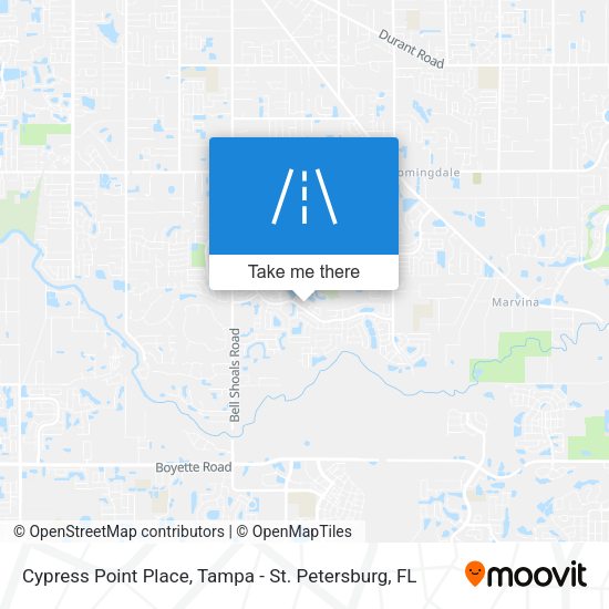 Cypress Point Place map