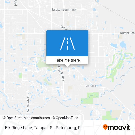 Elk Ridge Lane map