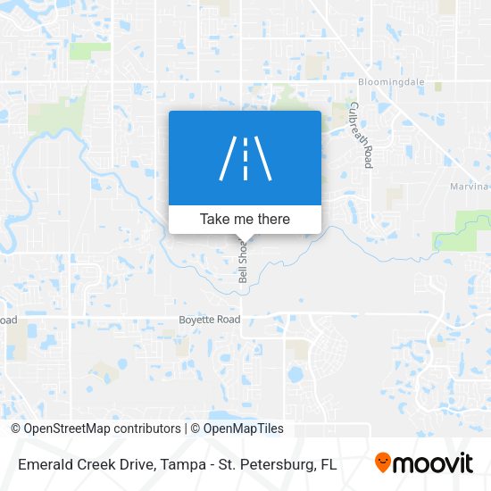 Emerald Creek Drive map