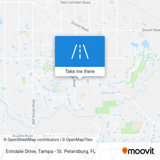 Erindale Drive map