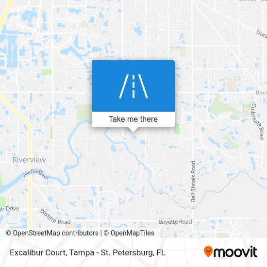 Excalibur Court map