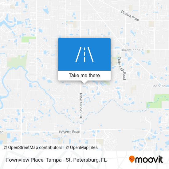 Fownview Place map