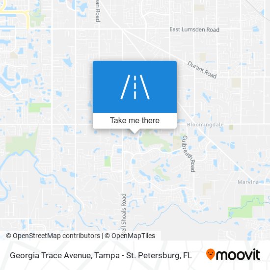 Georgia Trace Avenue map