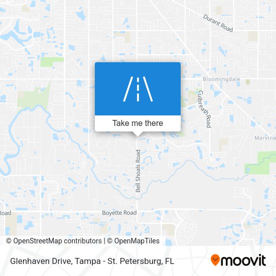 Glenhaven Drive map