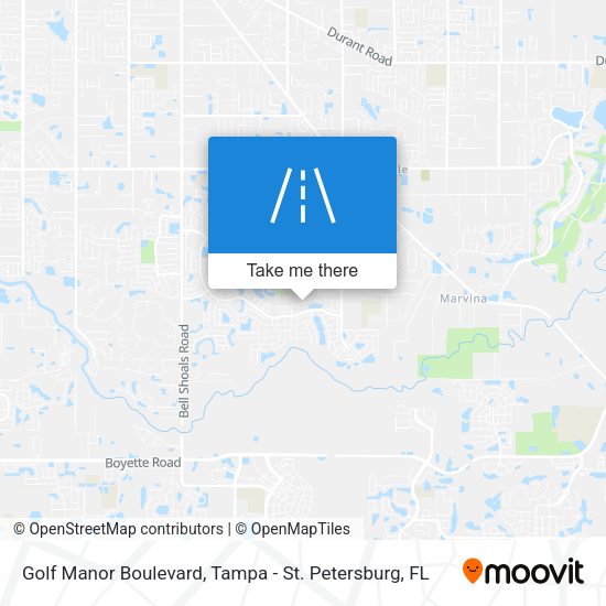 Golf Manor Boulevard map