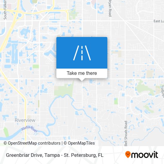 Mapa de Greenbriar Drive