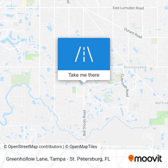 Greenhollow Lane map