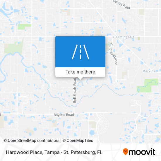 Mapa de Hardwood Place