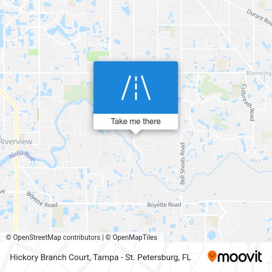 Hickory Branch Court map