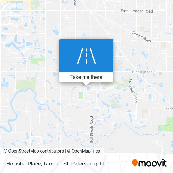 Hollister Place map