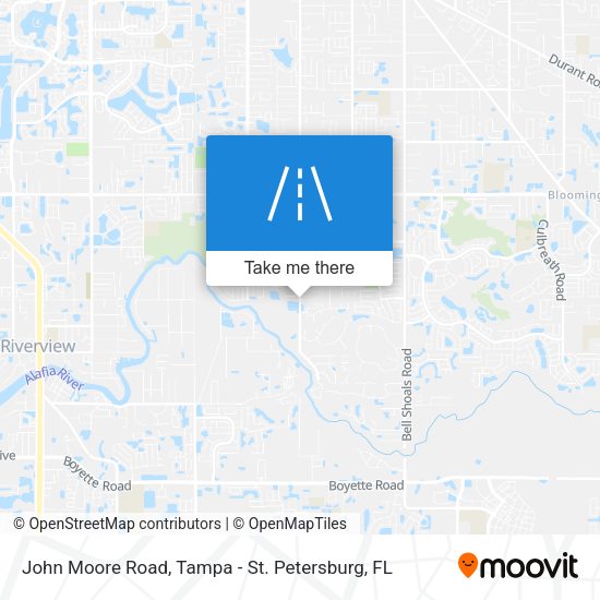 Mapa de John Moore Road