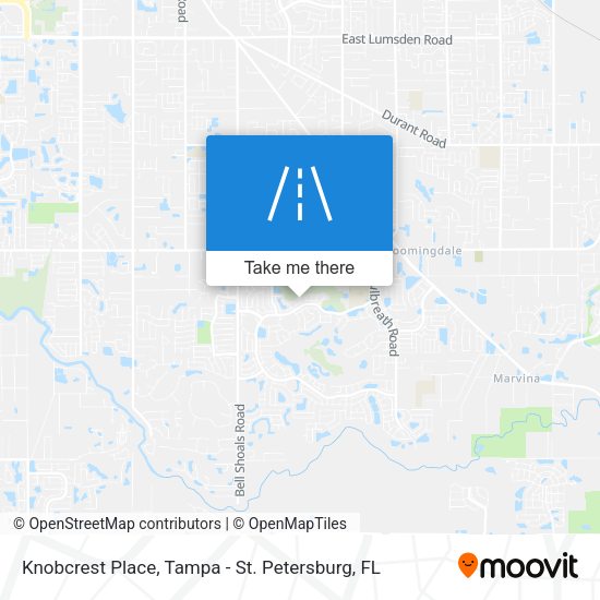 Knobcrest Place map
