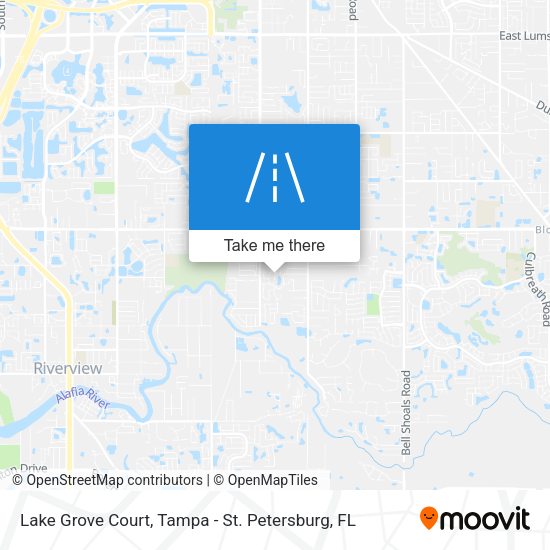 Lake Grove Court map