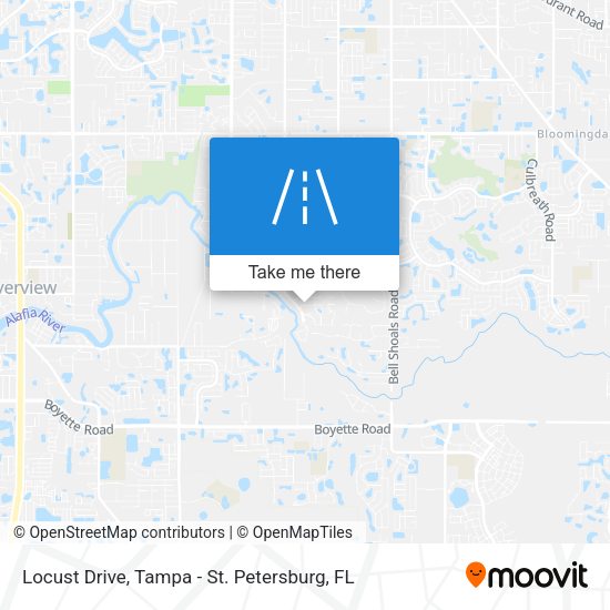 Locust Drive map