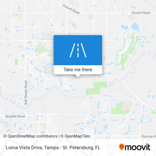 Loma Vista Drive map