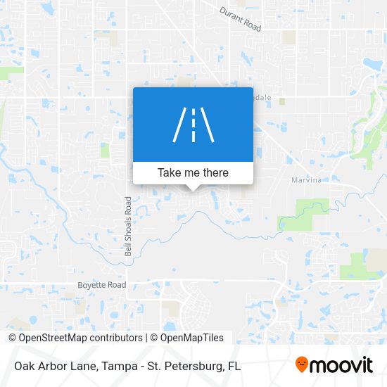 Oak Arbor Lane map