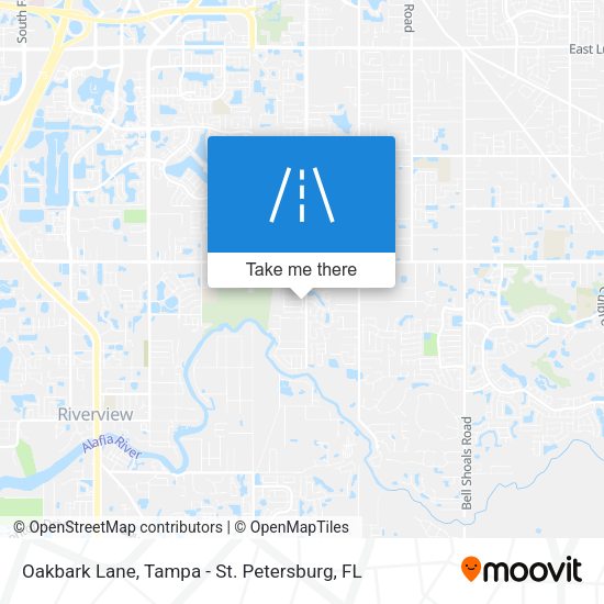 Oakbark Lane map