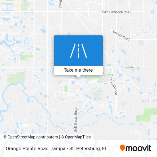 Orange Pointe Road map