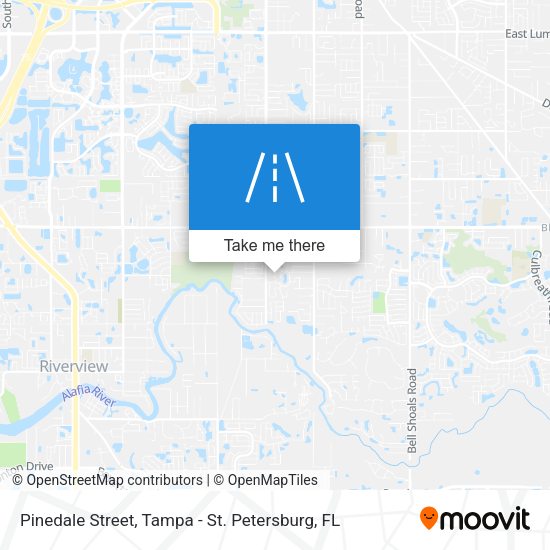 Pinedale Street map