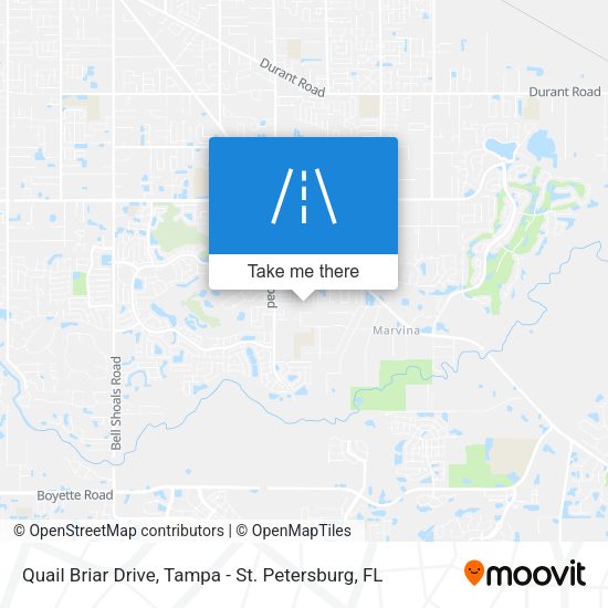 Quail Briar Drive map