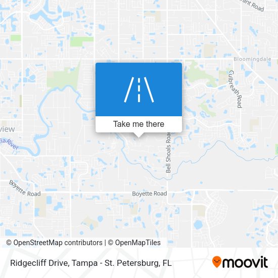 Ridgecliff Drive map