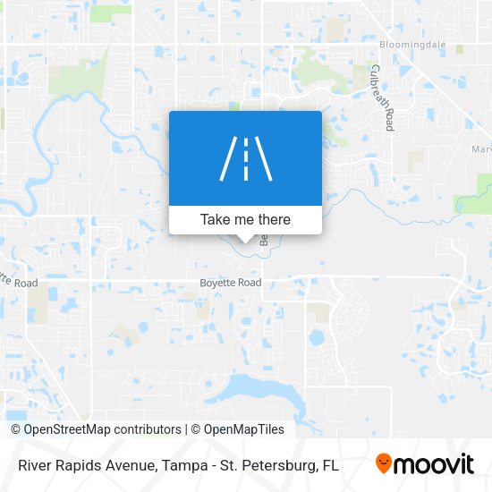 River Rapids Avenue map