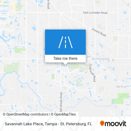 Savannah Lake Place map