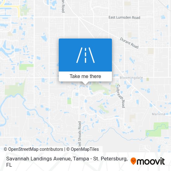 Savannah Landings Avenue map