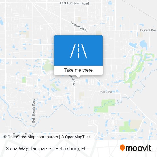 Siena Way map