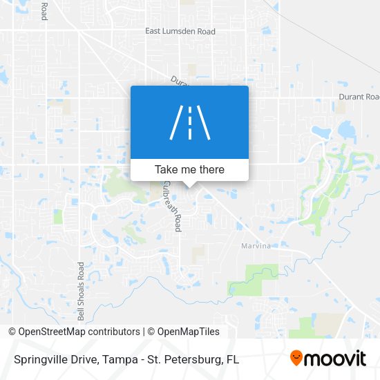 Mapa de Springville Drive