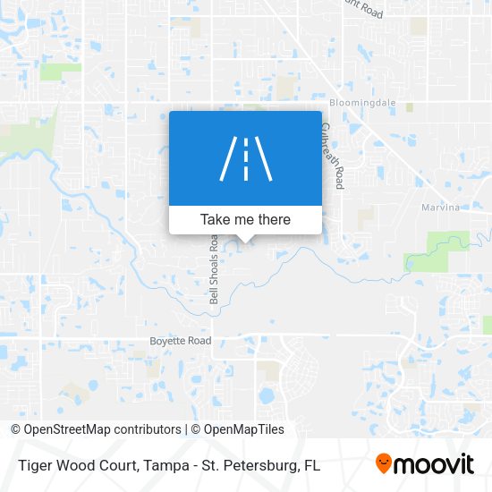 Mapa de Tiger Wood Court