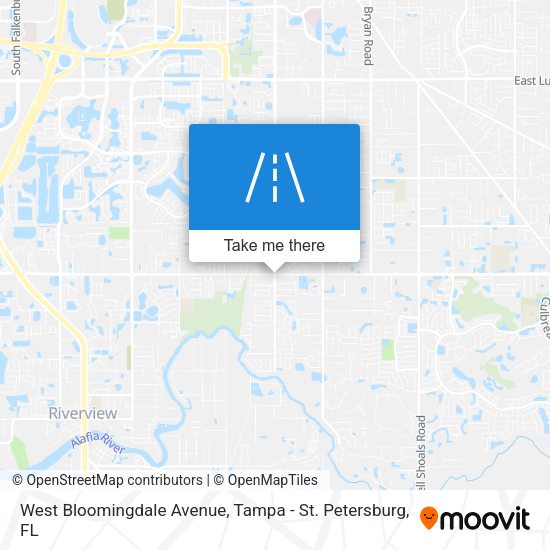 West Bloomingdale Avenue map