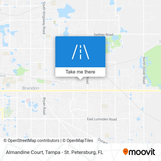 Almandine Court map