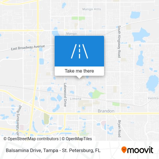 Mapa de Balsamina Drive