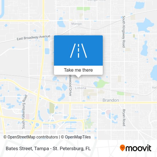 Bates Street map
