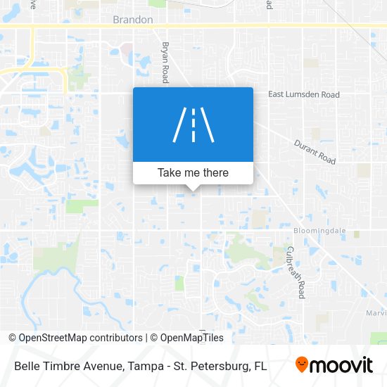 Belle Timbre Avenue map