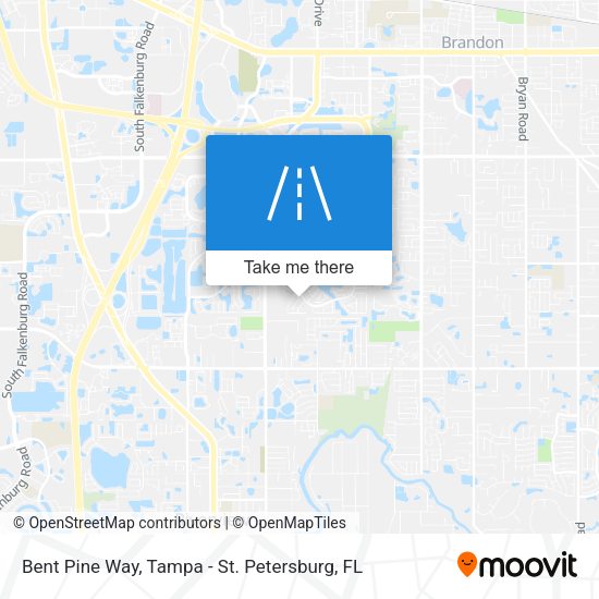 Bent Pine Way map