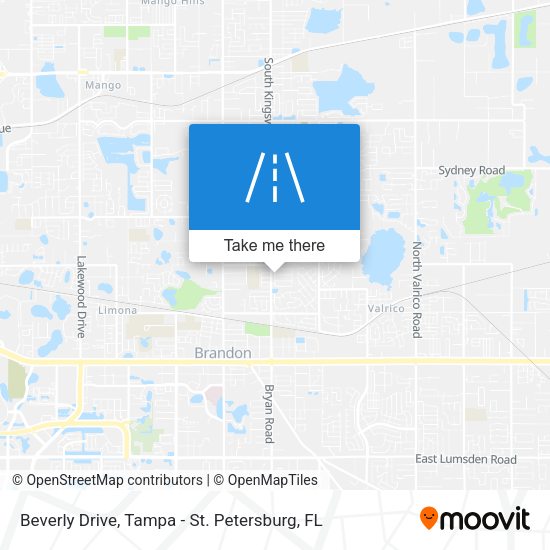 Mapa de Beverly Drive
