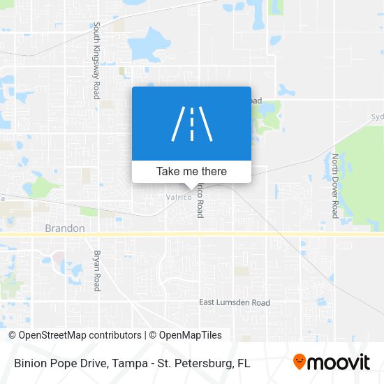 Mapa de Binion Pope Drive