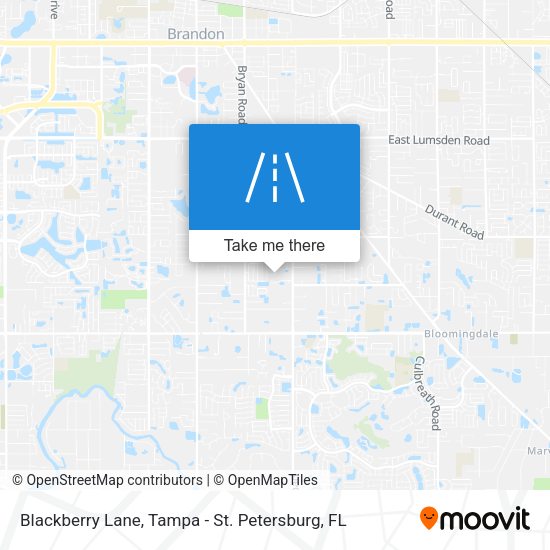 Blackberry Lane map