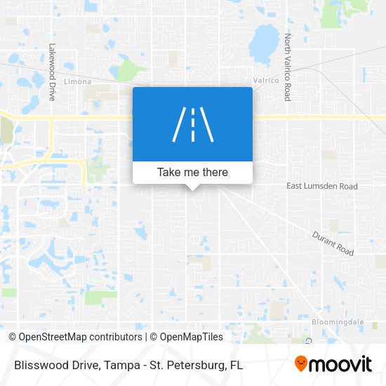 Blisswood Drive map