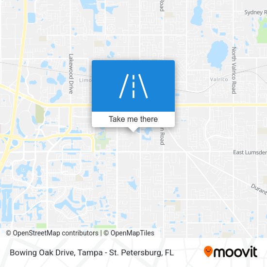 Mapa de Bowing Oak Drive