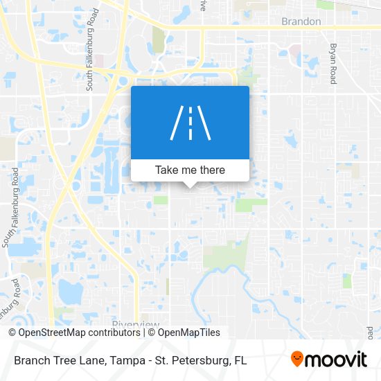 Branch Tree Lane map