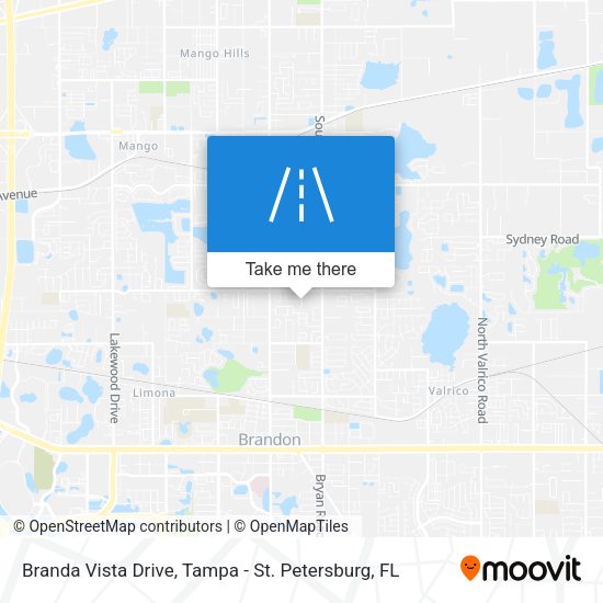 Mapa de Branda Vista Drive