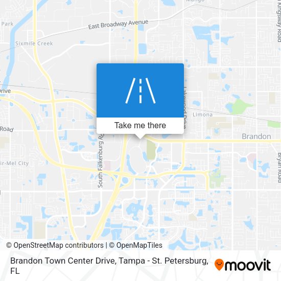 Mapa de Brandon Town Center Drive