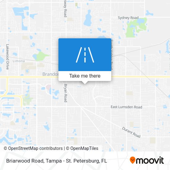Briarwood Road map