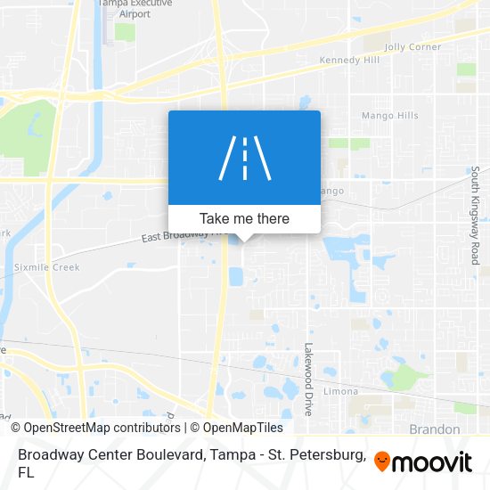 Mapa de Broadway Center Boulevard