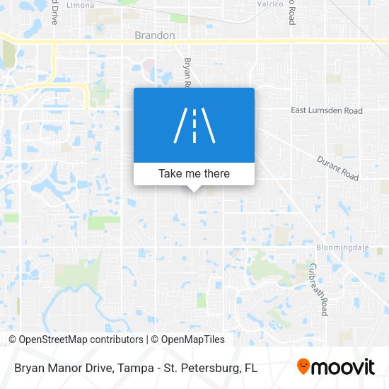 Mapa de Bryan Manor Drive