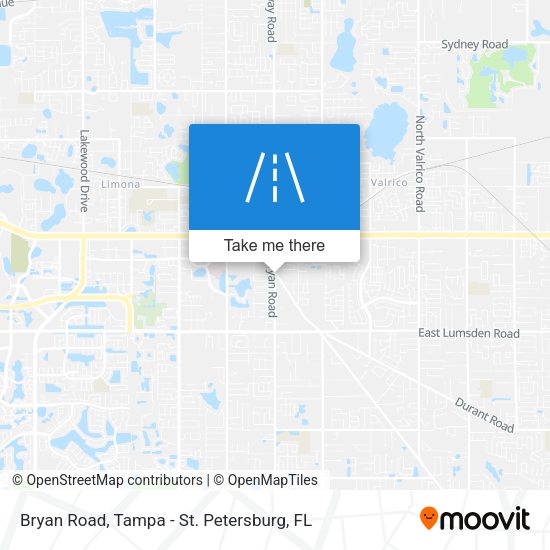 Bryan Road map
