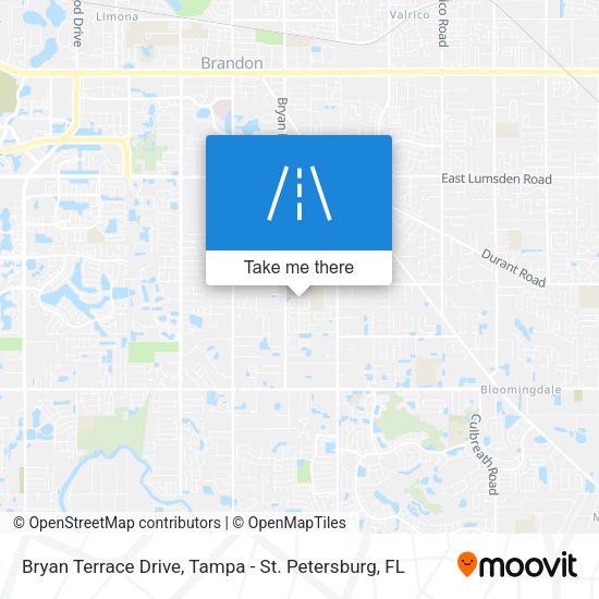 Bryan Terrace Drive map